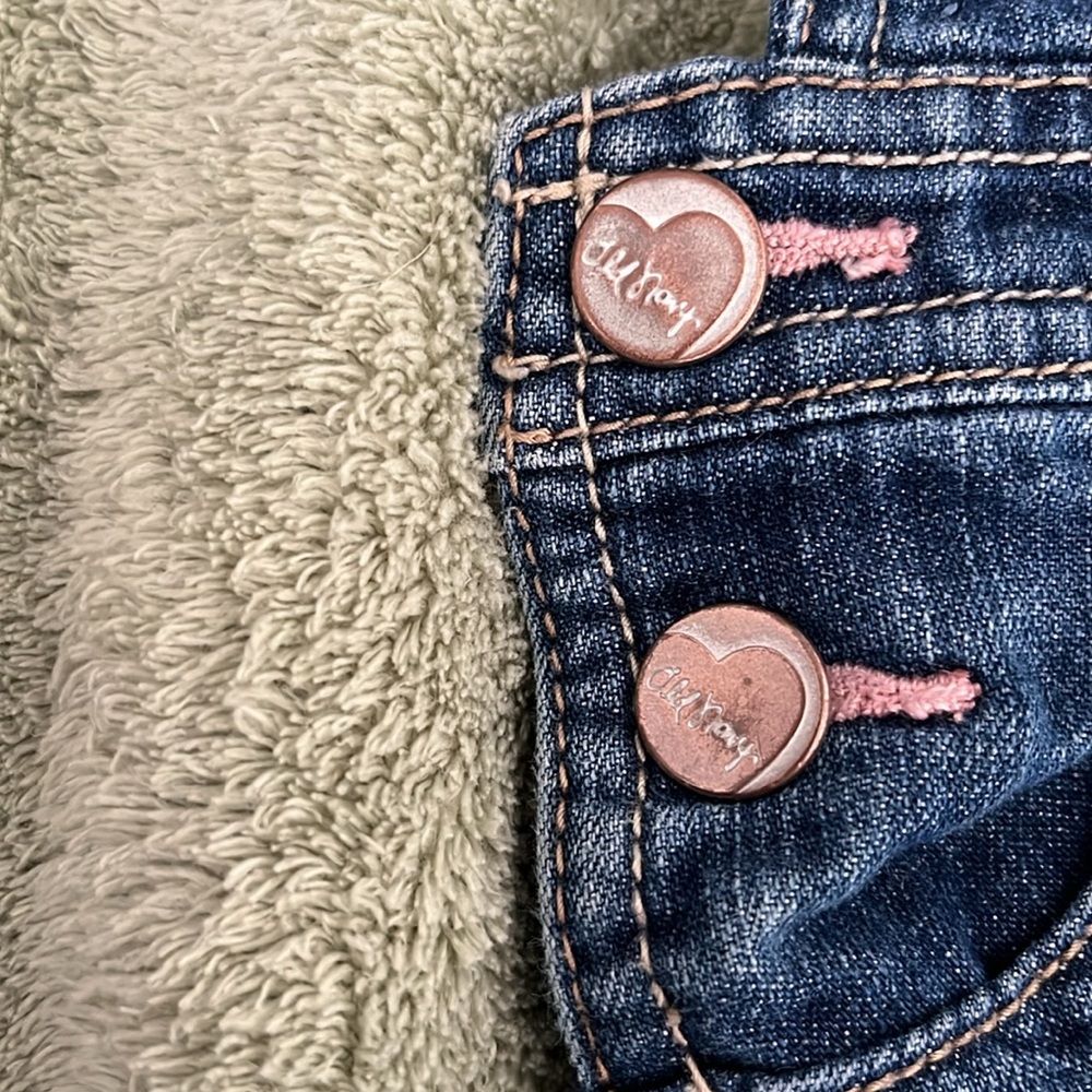 ๐ 2/$15 Old Navy Girls Denim Overalls-2T - Picture 9 of 9